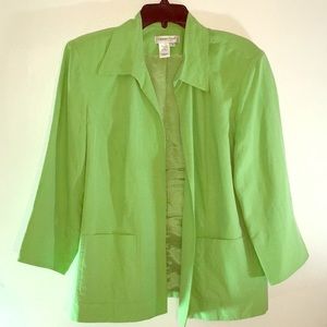 COLDWATER CREEK 1X JACKET SILK/LINEN GENTLY WORN